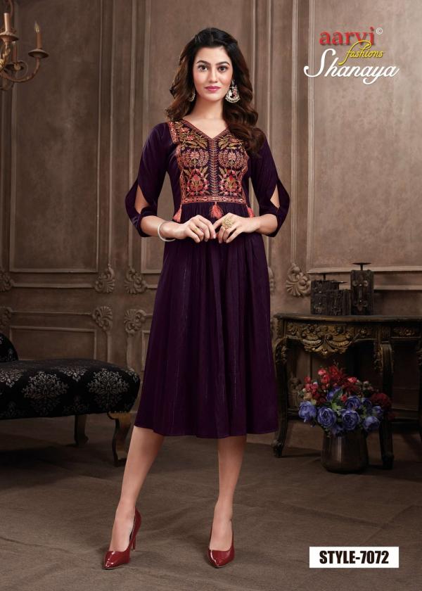 Aarvi Fashion Shanaya Vol-6 Rayon Exclusive Designer Kurti Collection